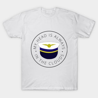 Head in the Clouds Pilot T Shirt White T-Shirt